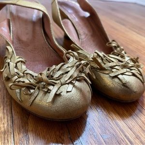 Chie Mihara Gold Shoes